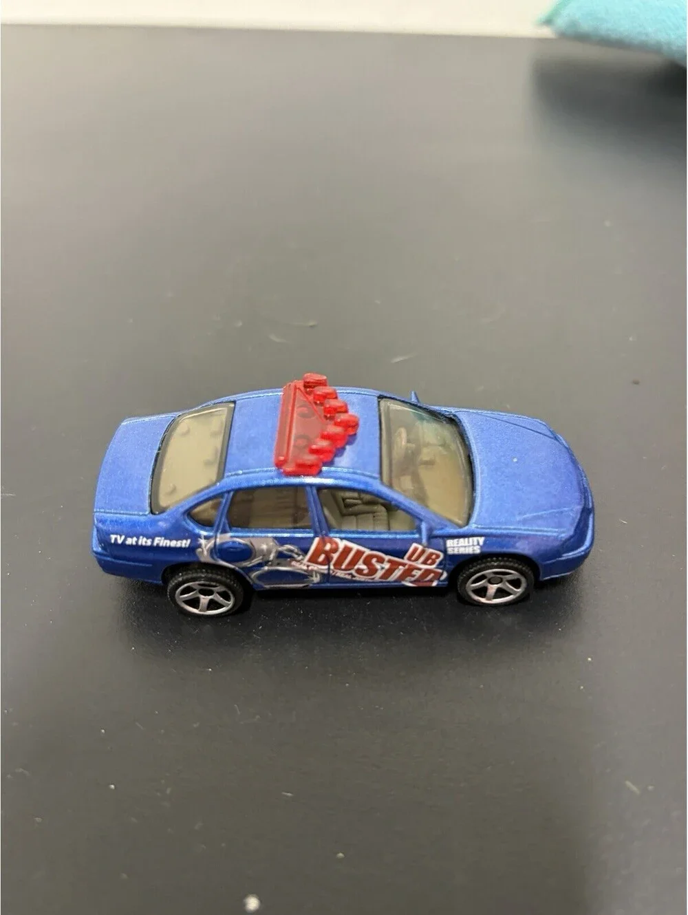 Mattel Matchbox “2000 Chevrolet Impala Police Car” Blue UB Busted Reality Series